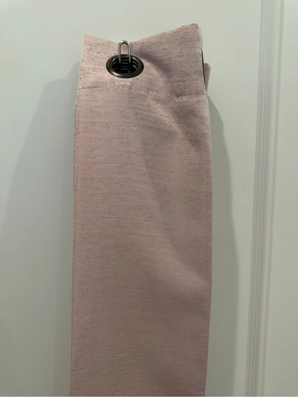 Dusty Pink Grommet Drapery Panels set of 2
